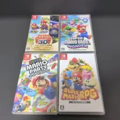Switchソフト　スーパーマリオシリーズ4点まとめ売り