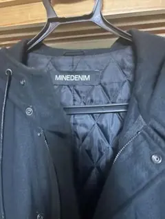 【美品】MINDENIM × 京都紋付 漆黒ウールコート｜10万円超｜唯一無二のサムネイル