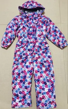 CCLTEAM スキーウェア 110 花柄 つなぎタイプ