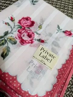 Private Label★大判花柄ハンカチ