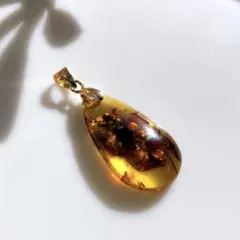 希少✧大粒バルティックアンバー ネックレストップ