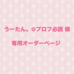 うーたん。@プロフ必読 様 専用ページ