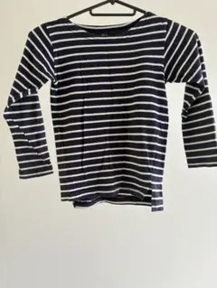 Navy ストライプ 長袖カットソー 120