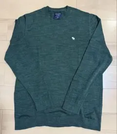 【値下】Abercrombie&Fitch ダークグリーン ニット