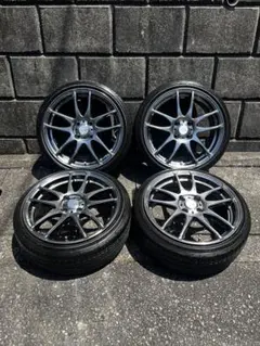 RAYS ZE40 18 8J 114.3 45 中古 ガリ傷無し 廃盤サイズ - メルカリ