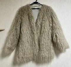ROKU フェイクファーコート サイズ36(S)