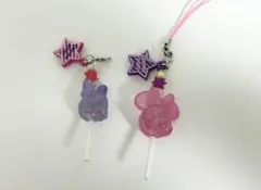 ディズニー ミニーマウス デイジー キャンディ キーホルダーセット