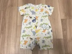 スラップスリップ　動物柄ロンパース 80