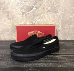 US企画 新品 希少 31cm VANS SLIP ON all black
