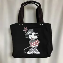 東京ディズニーリゾート　ミニーマウス キャンバストートバッグ　黒のサムネイル