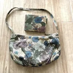 H&Mレトロ花柄 ショルダーバッグ 折り財布 のオマケ付き