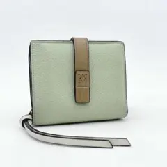 希少カラー】LOEWE バーティカルウォレット スモール マーブルグリーン