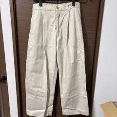 WYM アイボリー ワイドチノパン Mサイズ