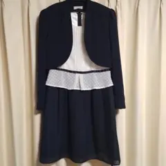 ネイビー ジャケット付きワンピース セレモニースーツ ボレロ