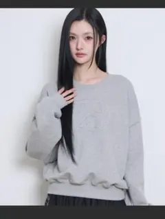 ILLIGO 129ロゴパッチバルーンマンツーマンメランジ
