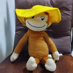 Curious George ぬいぐるみ 帽子付き