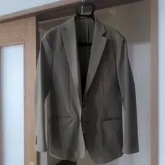 GU CLEAN STYLE ビジネスジャケット カーキ