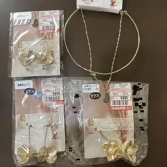 しまむら　mir..×koko ピアス・ネックレス 4点セット