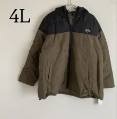 ダウンジャケット 大きいサイズ 4L ブルゾン ジャンバー ブラウン系 アウター