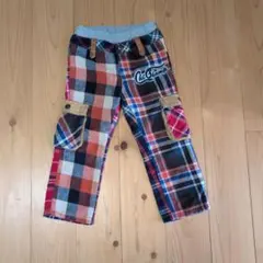 CHILD CHAMP チェック柄 ロングパンツ 100cm