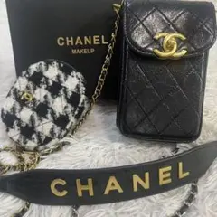 非売品 シャネル ノベルティ スマホポーチ ミニバッグ 斜め掛け - メルカリ