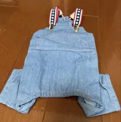 デニムオーバーオール 小型犬用