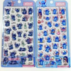 ２４時間以内発送【海外公式】リロアンドスティッチ　3Dシール　２枚セット