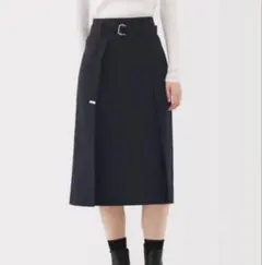 MUJI Laboユニフォーム素材で作ったタックスカート