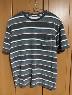 BAYFLOW ベイフロー マルチボーダー パイル地 ポケットTシャツ 3