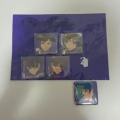 流星隊　スクエア缶バッジ　キャラバッジ　trip