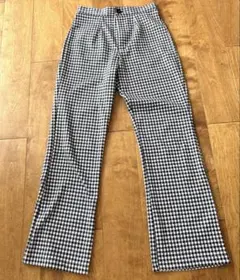 GRL グレイル　ギンガムチェック　フレアパンツ　S