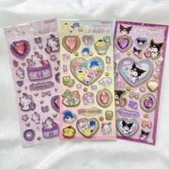 サンリオキャラクターシール キラキラジュエルシール キティ チャーミー クロミ