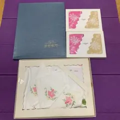 昭和レトロ刺繍入テーブルセンターと布巾近沢レース店 タオルハンカチ セットのサムネイル