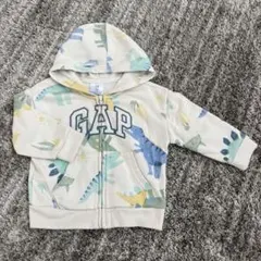 【GAP】恐竜柄 フード付きトレーナー 12-18ヶ月
