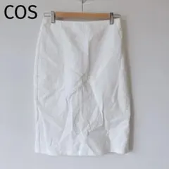 COS スカート　膝下丈　スリット　コットン　綺麗目　清楚　オケージョン　XSのサムネイル