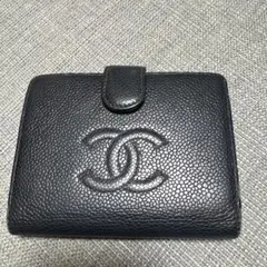 ⭐︎美品⭐︎CHANEL ブラック 二つ折り財布 CHANEL シャネル 2つ折り財布 ブラック