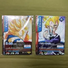 ドラゴンボールデータカードダス 爆レア ゴジータ4 悟空4 ベジータ4