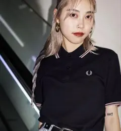 Fred Perry ポロシャツ ブラック ハート刺繍 - メルカリ