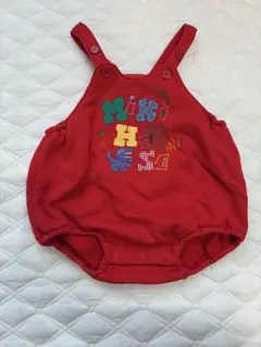 ミキハウス ロンパース 赤 85cm