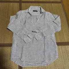 UNITED ARROWS チェック柄リネンスキッパー長袖シャツ