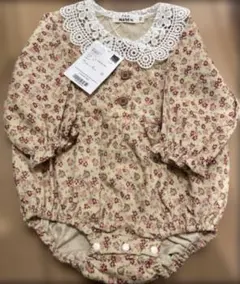 ペアマノン 【ベビー】レース襟 ロンパース