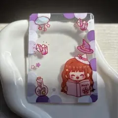 硬質ケースデコ　トレカケース　紫