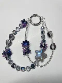 ハンドメイド 星型チャーム ストラップ
