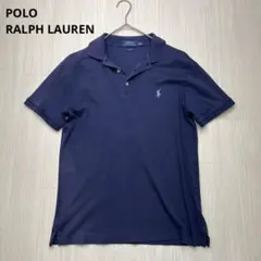 ● POLO Ralph Lauren ワンポイント　半袖ポロシャツ　紺　M