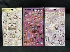 ハローキティ・クロミ・マイメロディ シール 3枚セット　サンリオシールまとめ売り