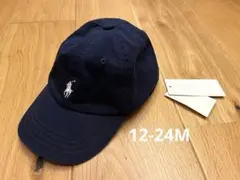 新品タグ付♡Ralph Lauren キャップ　12-24M ネイビー