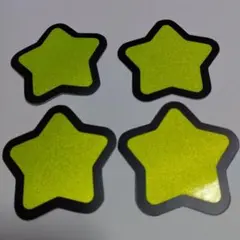 うちわ文字　パーツ　星