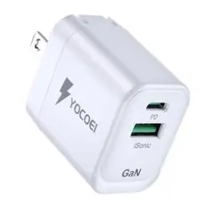 33W PD充電器 2ポート超小型 Type-C 急速充電器