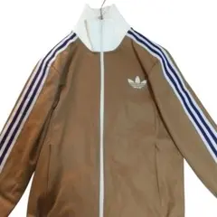 希少カラー　adidas トラックジャケット　2XL　ブラウン　トレフォイル