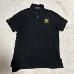 POLO RALPH LAUREN ポロシャツ 刺繍ロゴ ブラック